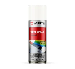 Tinta Spray para Uso Geral Branco Fosco 400 ml Wurth